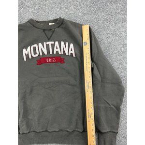Blue 84 Montana Grizzlies Sweatshirt Women's Small Gray Pullover Crew Neck